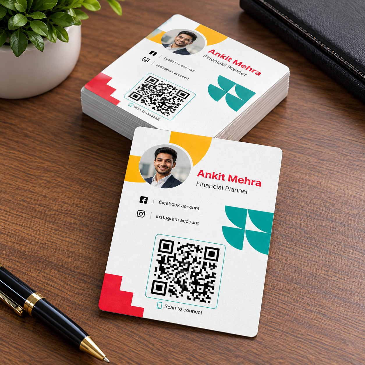 Financial Planner QR Business Card